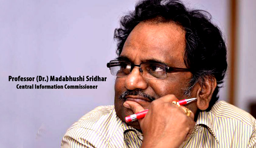 Whistleblowers and Information Seekers should be protected. Prashanth Bhushan took the right decision not to disclose the name of Whistleblower before the Supreme Court: Prof. Madabhushi Sridhar (Central Information Commissioner) Whistleblowers and Information Seekers should be protected. Prashanth Bhushan took the right decision not to disclose the name of Whistleblower before the Supreme Court: Prof. Madabhushi Sridhar (Central Information Commissioner)
