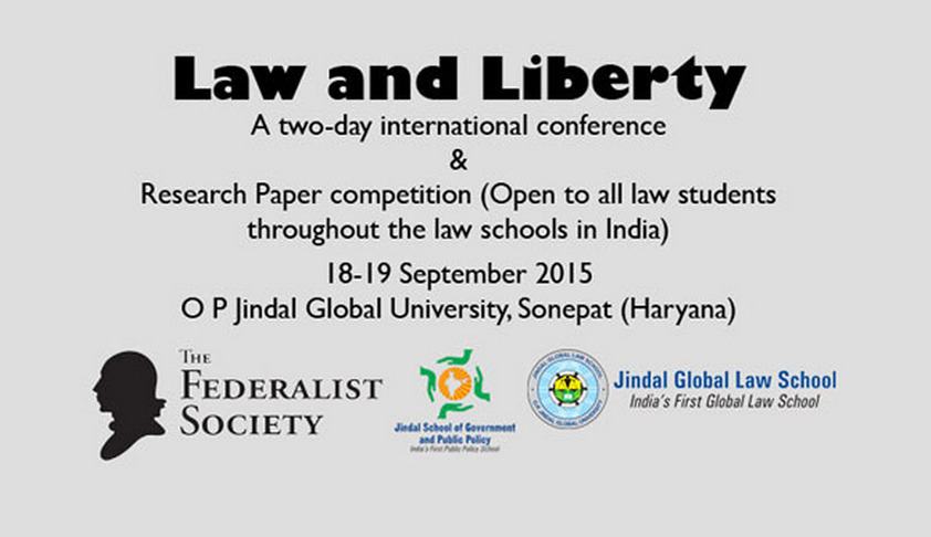 Two Day International Conference on Law and Liberty Two Day International Conference on Law and Liberty