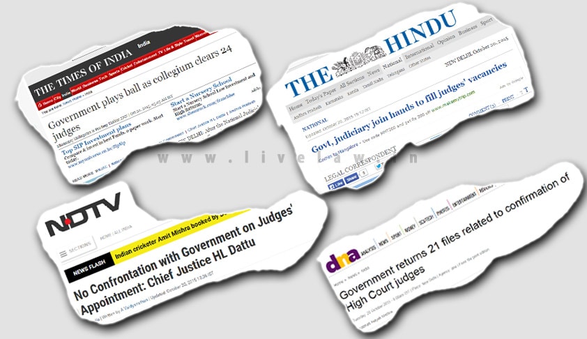 Conflicting Reports about Govt. approval of appointment of HC Judges flood leading dailies Conflicting Reports about Govt. approval of appointment of HC Judges flood leading dailies