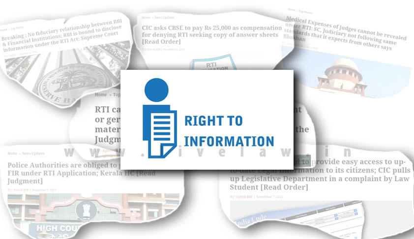 Best of 2015; Eight Significant RTI Verdicts from Supreme Court, High Courts and CIC Best of 2015; Eight Significant RTI Verdicts from Supreme Court, High Courts and CIC