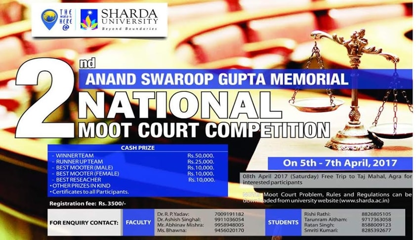 2nd Anand Swaroop Gupta Memorial National Moot Court Competition 2017 2nd Anand Swaroop Gupta Memorial National Moot Court Competition 2017