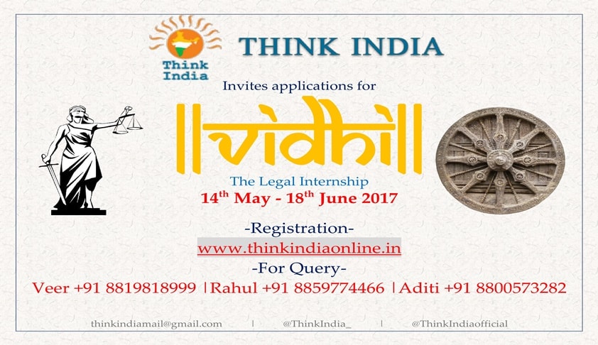 Internship Opportunity: Think India Internship Opportunity: Think India