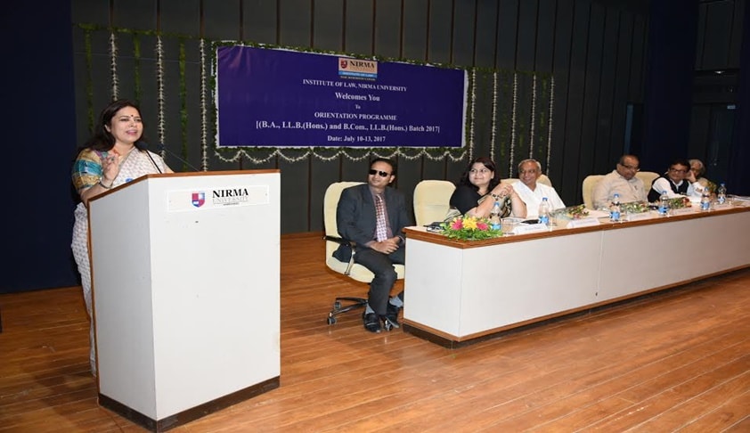 Orientation Programmme for the New Batch at Institute of Law, Nirma University Orientation Programmme for the New Batch at Institute of Law, Nirma University