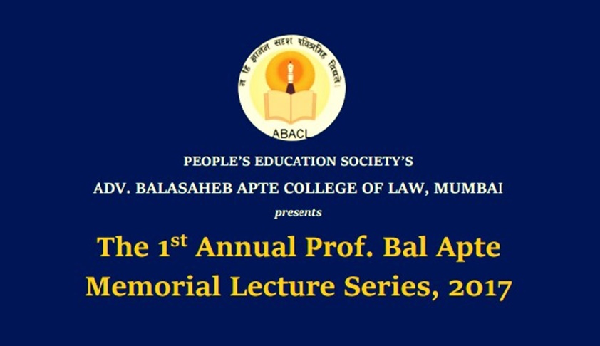 The 1st Annual Prof. Bal Apte Memorial Lecture Series, 2017 The 1st Annual Prof. Bal Apte Memorial Lecture Series, 2017