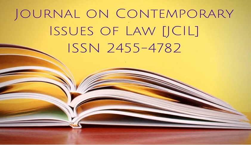 Call for Papers: Journal On Contemporary Issues Of Law Call for Papers: Journal On Contemporary Issues Of Law