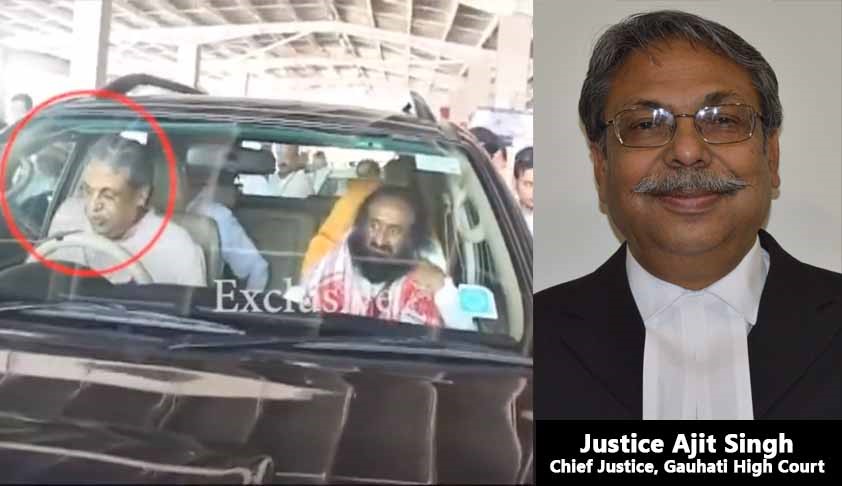 Gauhati HC Chief Drives Sri Sri Ravi Shankar To Airport, HC Lawyers Say CJ Violates Rules Gauhati HC Chief Drives Sri Sri Ravi Shankar To Airport, HC Lawyers Say CJ Violates Rules