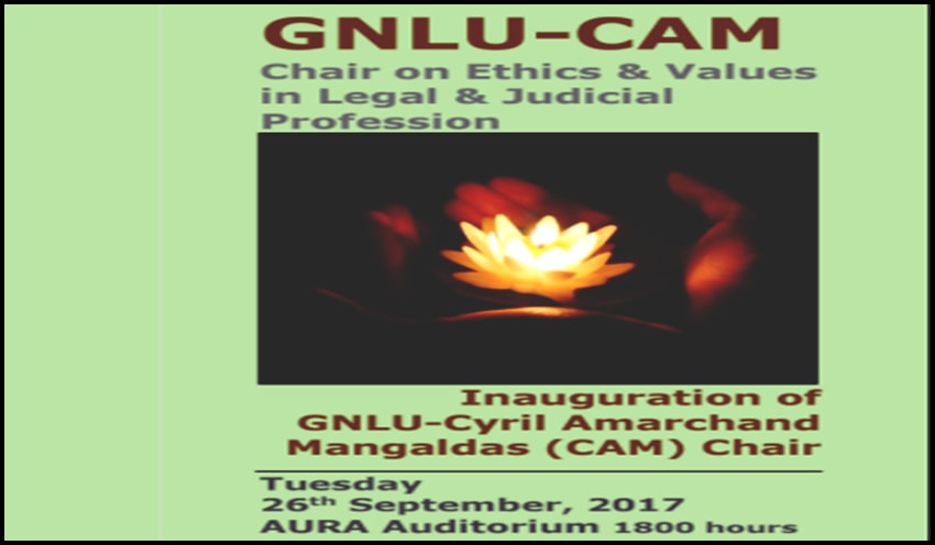 GNLU-Cyril Amarchand Mangaldas (CAM) Chair 3-day Training Program GNLU-Cyril Amarchand Mangaldas (CAM) Chair 3-day Training Program