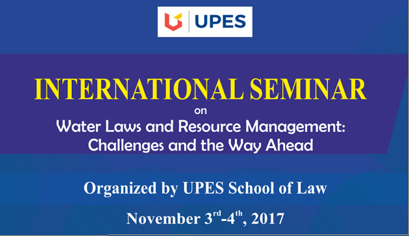 Call for Papers: International Seminar on Water Laws and Resource Management Call for Papers: International Seminar on Water Laws and Resource Management