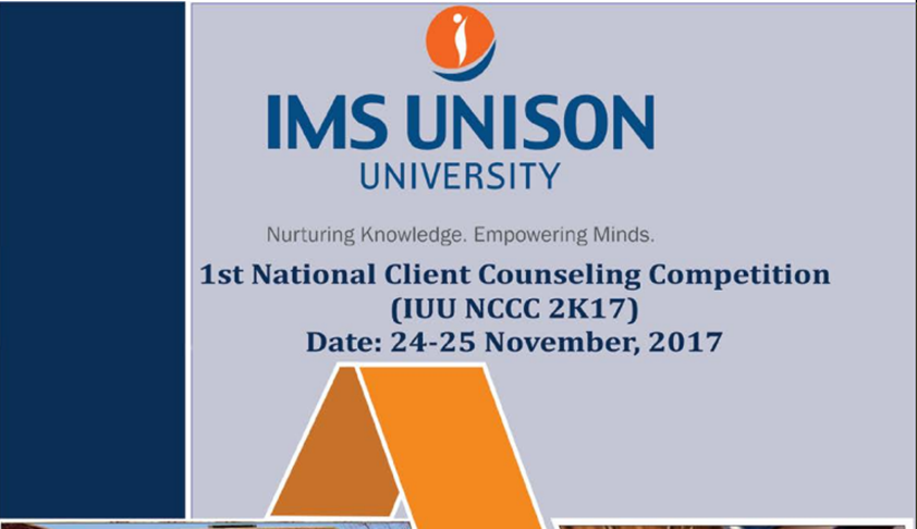 School of Law, IMS Unison University, Is Organizing National Client Counseling Competition, 2017 School of Law, IMS Unison University, Is Organizing National Client Counseling Competition, 2017