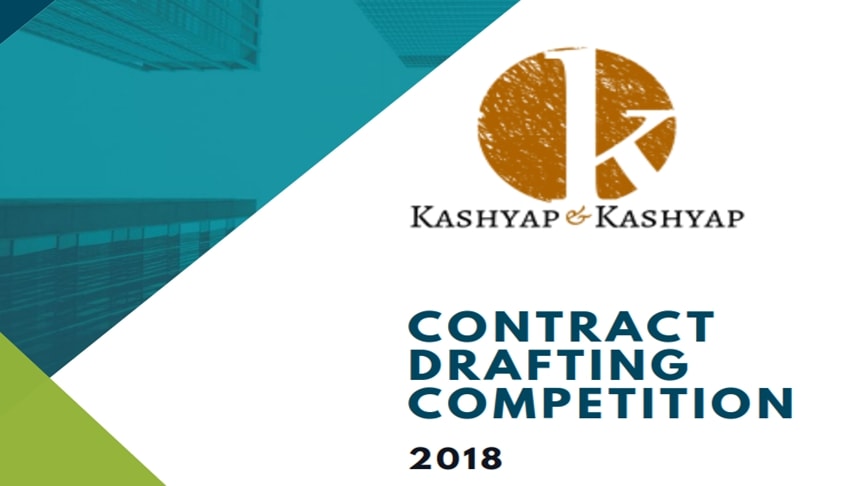 Kashyap and Kashyap - Contract Drafting Competition 2018 Kashyap and Kashyap - Contract Drafting Competition 2018