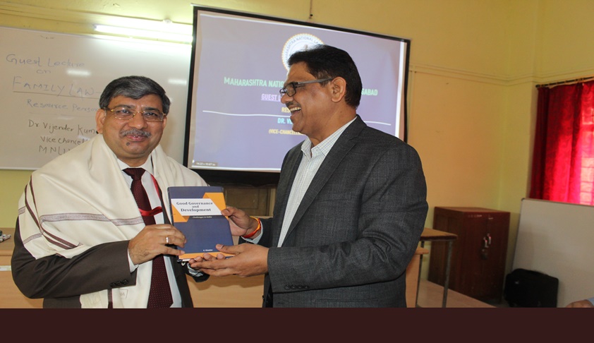 Prof. (Dr.) Vijender Kumar Delivers Guest Lecture at MNLU, Aurangabad Prof. (Dr.) Vijender Kumar Delivers Guest Lecture at MNLU, Aurangabad