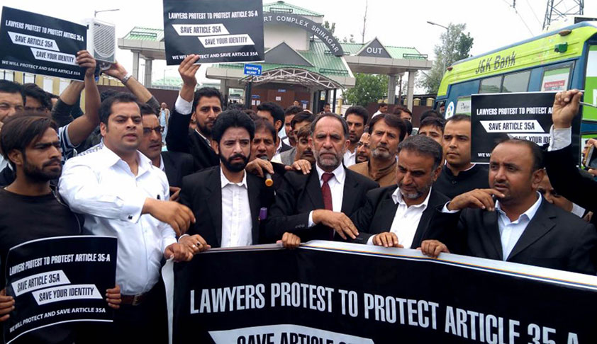 Article 35A: CJI Refuses To Get Into Issues Of Shutdown And Lawyers Strike In Kashmir Article 35A: CJI Refuses To Get Into Issues Of Shutdown And Lawyers Strike In Kashmir