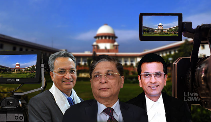 Important Hearings Before Three Judge Benches Also Be Considered For Live-Streaming: CJI Important Hearings Before Three Judge Benches Also Be Considered For Live-Streaming: CJI