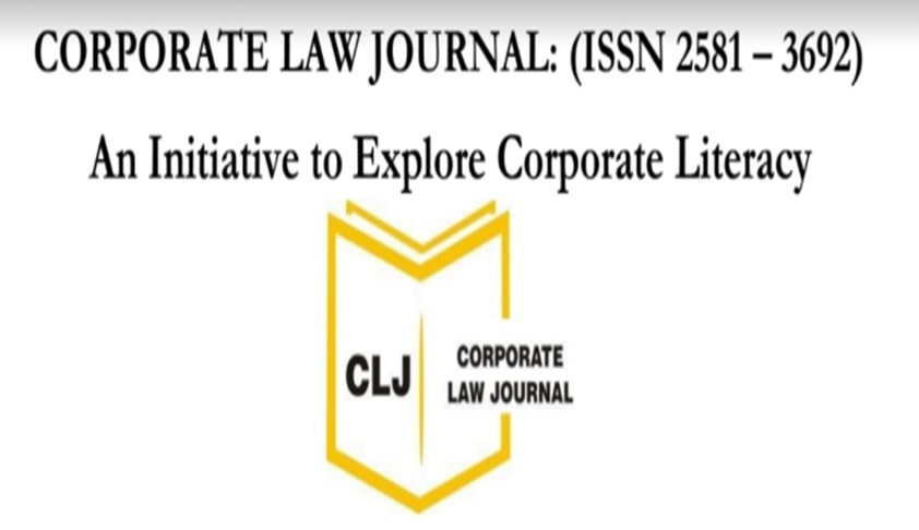 Call For Editors: Corporate Law Journal Call For Editors: Corporate Law Journal
