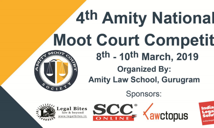 4th Amity National Moot To Be Held From March 8 To 10 4th Amity National Moot To Be Held From March 8 To 10