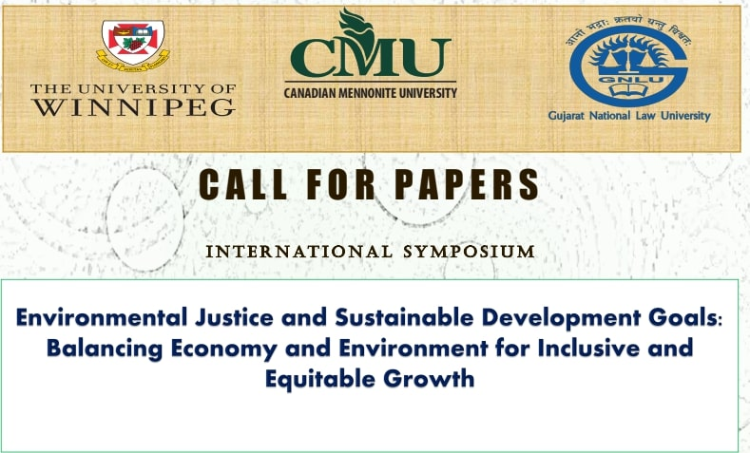 Call For Papers: International Symposium On Environment Justice & Sustainable Development Goals, GNLU Call For Papers: International Symposium On Environment Justice & Sustainable Development Goals, GNLU