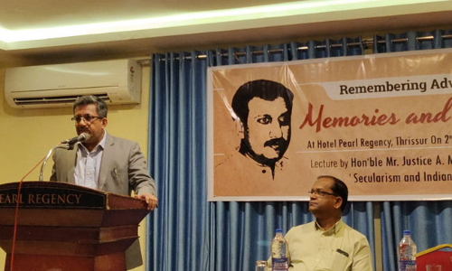 Justice Mustaque Delivers First Annual Lecture In Memory Of Late Advocate Jijo Paul Justice Mustaque Delivers First Annual Lecture In Memory Of Late Advocate Jijo Paul