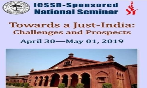 Call For Papers: Seminar On Just-India At Aligarh Muslim University Call For Papers: Seminar On Just-India At Aligarh Muslim University
