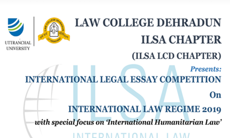 Essay Competition On International Law Regime At Law College Dehradun Essay Competition On International Law Regime At Law College Dehradun