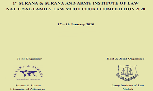1st Surana and Surana & Army Institute Of Laws Family Law Moot Court Competition 1st Surana and Surana & Army Institute Of Laws Family Law Moot Court Competition