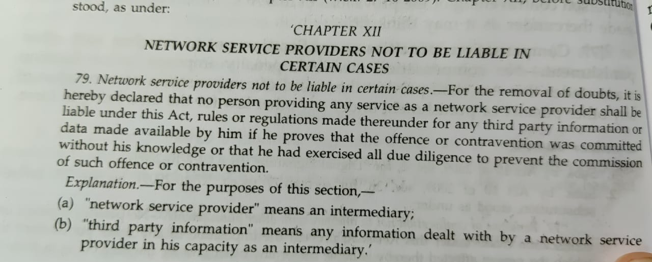 Sec 79 IT Act (before 2009 Amendment) Sec 79 IT Act (before 2009 Amendment)
