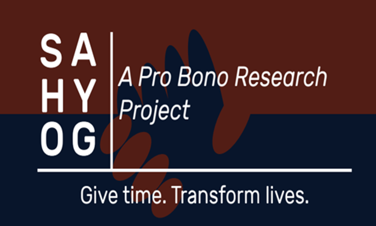 SAHYOG – A Pro Bono Research Project At West Bengal National University Of Juridical Sciences, Kolkata SAHYOG – A Pro Bono Research Project At West Bengal National University Of Juridical Sciences, Kolkata