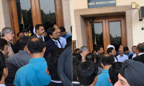 COVID19: CJI Bobde Takes Inspection Round Of SC Corridors To Gauge Situation COVID19: CJI Bobde Takes Inspection Round Of SC Corridors To Gauge Situation
