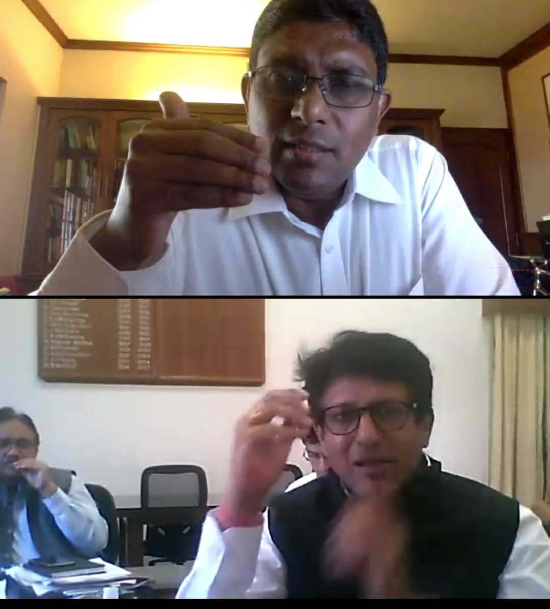 Justice Nambiar and AG Navadgi in discussion