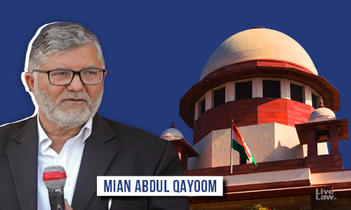 Mian Abdul Qayooms Detention Will Not Be Extended Beyond August 6: Centre Tells SC Mian Abdul Qayooms Detention Will Not Be Extended Beyond August 6: Centre Tells SC