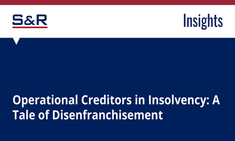 Operational Creditors In Insolvency: A Tale Of Disenfranchisement Operational Creditors In Insolvency: A Tale Of Disenfranchisement