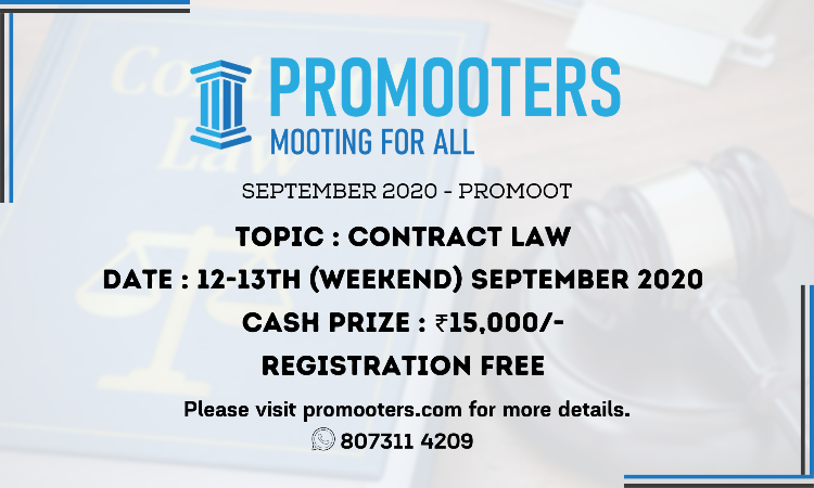 September 2020 ProMoot: Contract Law (Sept 12th & 13th) September 2020 ProMoot: Contract Law (Sept 12th & 13th)