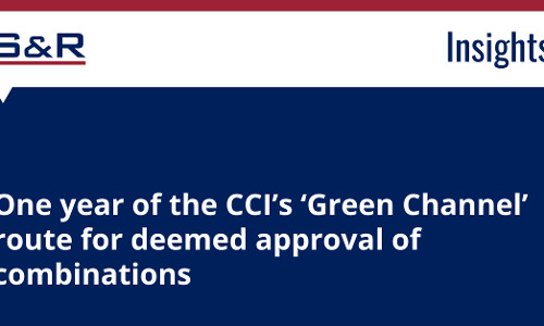 One Year Of The CCIs Green Channel Route For Deemed Approval Of Combinations One Year Of The CCIs Green Channel Route For Deemed Approval Of Combinations