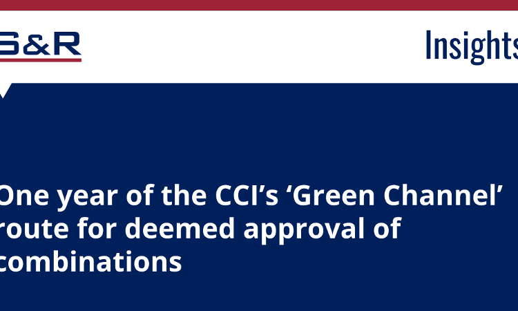 One Year Of The CCIs Green Channel Route For Deemed Approval Of Combinations One Year Of The CCIs Green Channel Route For Deemed Approval Of Combinations