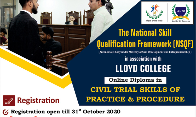 Llyod Law Colleges Online Diploma Course In Civil Litigation Llyod Law Colleges Online Diploma Course In Civil Litigation