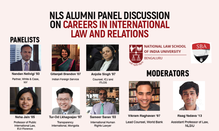 NLSIU Bengaluru To Conduct Online Alumni Panel Discussion On Careers In International Law & Relations On Nov 27 NLSIU Bengaluru To Conduct Online Alumni Panel Discussion On Careers In International Law & Relations On Nov 27
