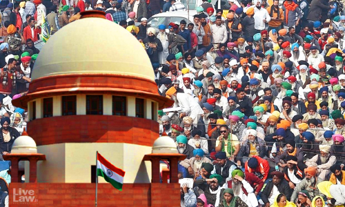 Farmers Protests : Supreme Court Adjourns Plea Against Road Blockade To January 2022 Farmers Protests : Supreme Court Adjourns Plea Against Road Blockade To January 2022