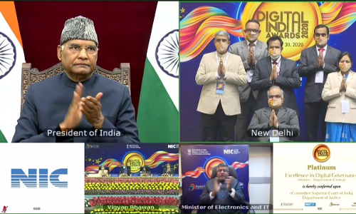 Platinum Award For Excellence In Digital Governance Conferred On e-Committee Of Supreme Court Of India