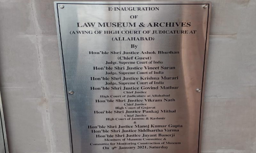 Allahabad High Court Inaugurates Law Museum, Archives; Installs Escalators At Premises Allahabad High Court Inaugurates Law Museum, Archives; Installs Escalators At Premises
