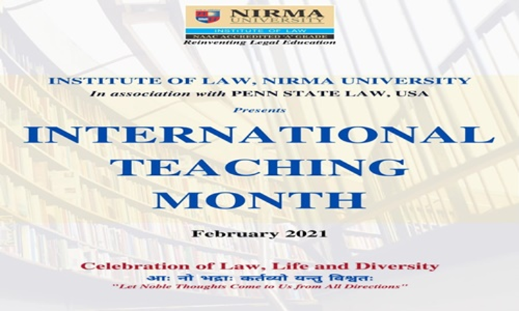 ILNU In Association With Penn State Law, USA Is Organizing Its Annual International Teaching Month In February 2021 ILNU In Association With Penn State Law, USA Is Organizing Its Annual International Teaching Month In February 2021