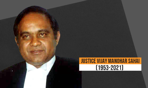 Former Acting Chief Justice Of Gujarat High Court, Justice Vijay Manohar Sahai Passes Away Former Acting Chief Justice Of Gujarat High Court, Justice Vijay Manohar Sahai Passes Away