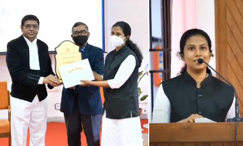 ILI-Kerala Unit Presents P Sukumaran Nayar Memorial Award To Advocate Ammu Charles ILI-Kerala Unit Presents P Sukumaran Nayar Memorial Award To Advocate Ammu Charles