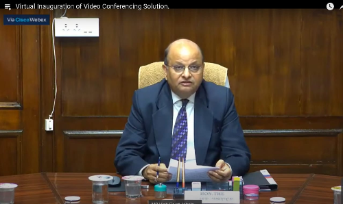 Inauguration of Video Conferencing Solution at Madhya Pradesh High Court By Chief Justice Inauguration of Video Conferencing Solution at Madhya Pradesh High Court By Chief Justice