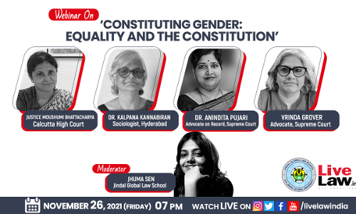 Today At 7PM- Webinar On Constituting Gender: Equality And The Constitution Today At 7PM- Webinar On Constituting Gender: Equality And The Constitution
