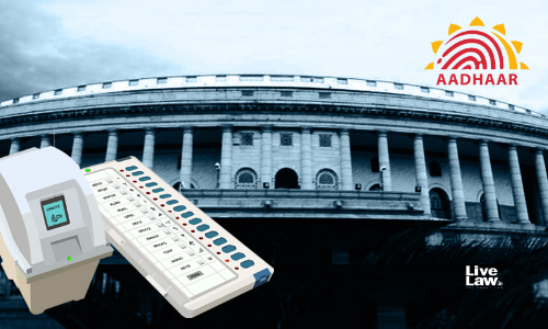 BREAKING : Parliament Passes Election Laws Amendment Bill To Allow Aadhaar-Voter ID Linkage BREAKING : Parliament Passes Election Laws Amendment Bill To Allow Aadhaar-Voter ID Linkage