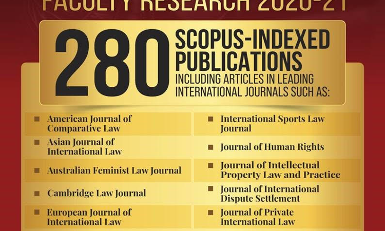 Jindal Global Law School’s Faculty Research in Scopus-Indexed Publications Exceed all NLUs Jindal Global Law School’s Faculty Research in Scopus-Indexed Publications Exceed all NLUs