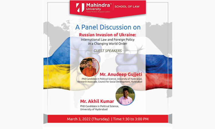 Panel Discussion On Russian Invasion Of Ukraine: International Law And Foreign Policy In A Changing World Order Panel Discussion On Russian Invasion Of Ukraine: International Law And Foreign Policy In A Changing World Order