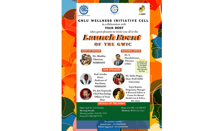 GNLU Wellness Initiative Cell GNLU Wellness Initiative Cell