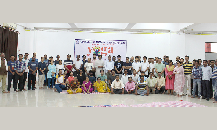 HNLU Celebrates 8th International Day Of Yoga HNLU Celebrates 8th International Day Of Yoga