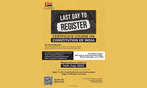 LiveLaw Academys Certificate Course On Constitution Of India By Adv. Avani Bansal LiveLaw Academys Certificate Course On Constitution Of India By Adv. Avani Bansal