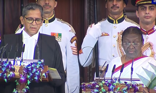 Droupadi Murmu Sworn-In As The President Of India By Chief Justice Of India NV Ramana Droupadi Murmu Sworn-In As The President Of India By Chief Justice Of India NV Ramana